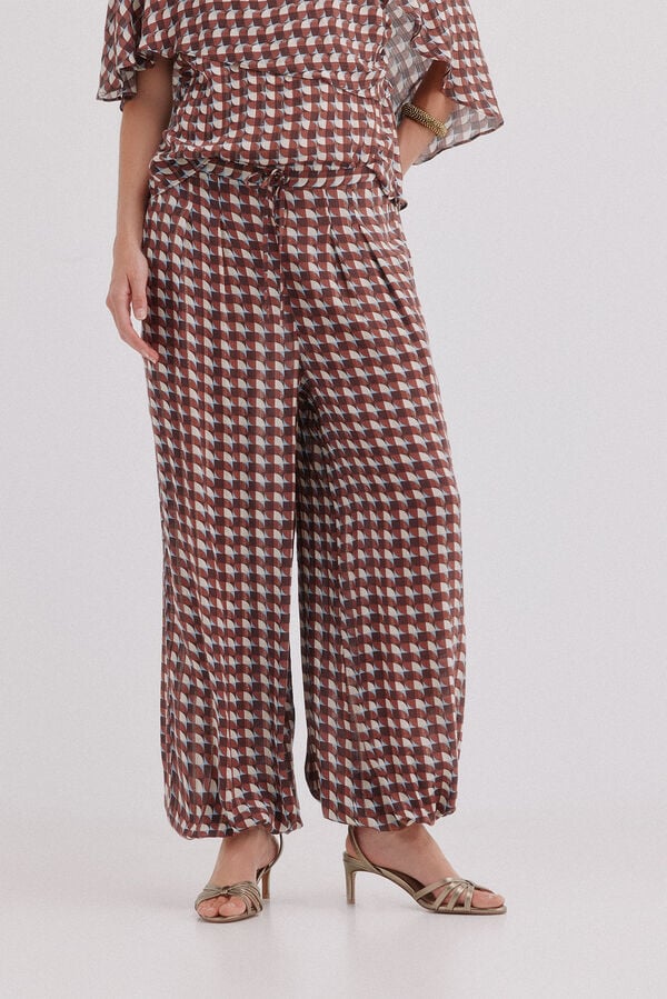 Hoss Intropia Philippa. Pantal&oacute;n bombacho Multicolor