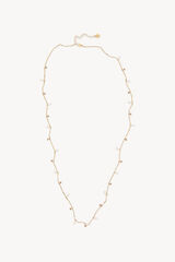 Hoss Intropia Lena. Collar Perlitas Blancas Dorado