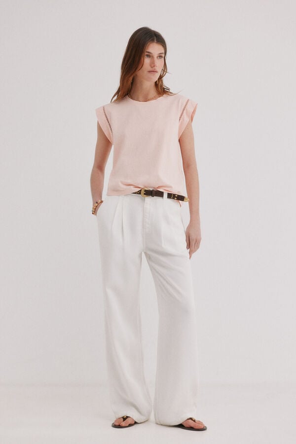 Hoss Intropia Mafi. Camiseta escote redondo Rosa