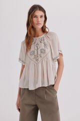 Hoss Intropia Carol. Blusa fluida Cinzento