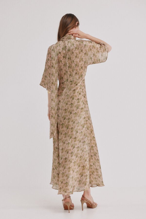 Hoss Intropia Astrid. Vestido acetinado Multicolorido