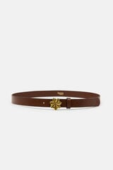 Hoss Intropia Luna. Cintur&oacute;n logo Marron