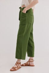 Hoss Intropia Pia. Cal&ccedil;as estilo cargo Verde