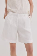 Hoss Intropia Bermuda em linho Pemar Branco