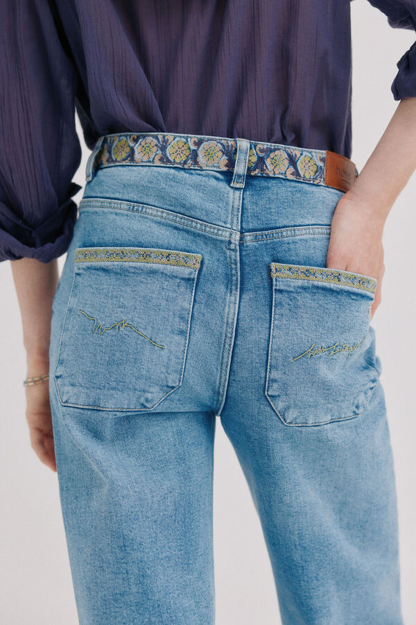 Hoss Intropia Briar. Jeans bordados Azul marino