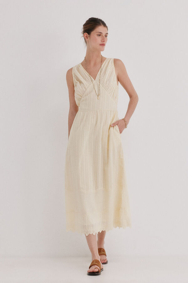 Hoss Intropia Adeline. Vestido fluido Amarillo