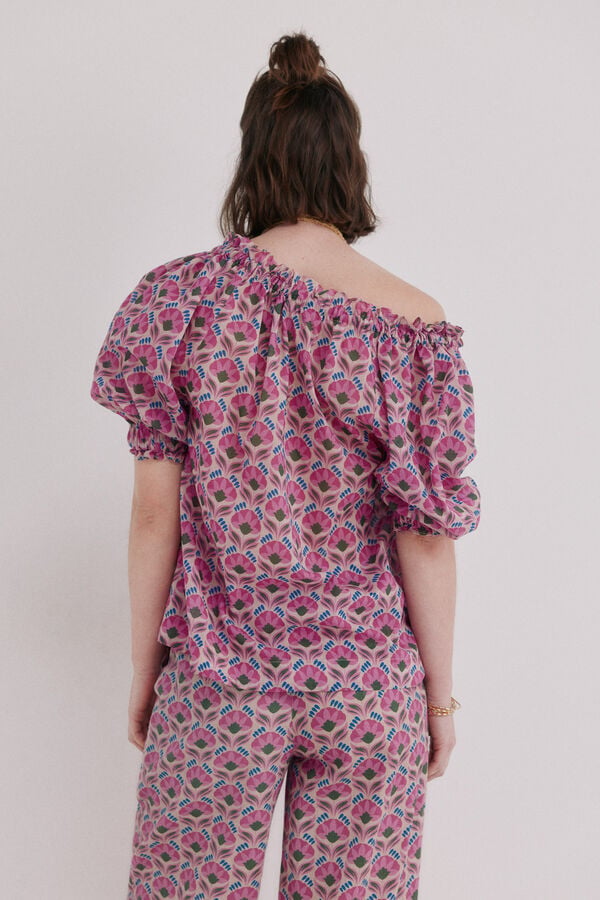 Hoss Intropia Camille. Blusa floral Azul