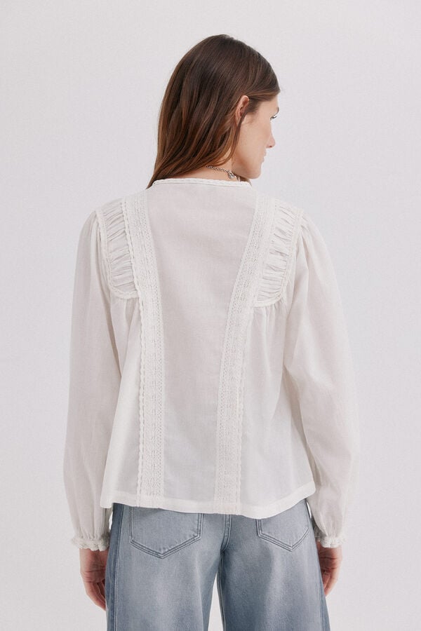 Hoss Intropia Caelia. Blusa fluida Ecru
