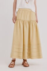 Hoss Intropia Rufina. Saia com pregas Amarelo