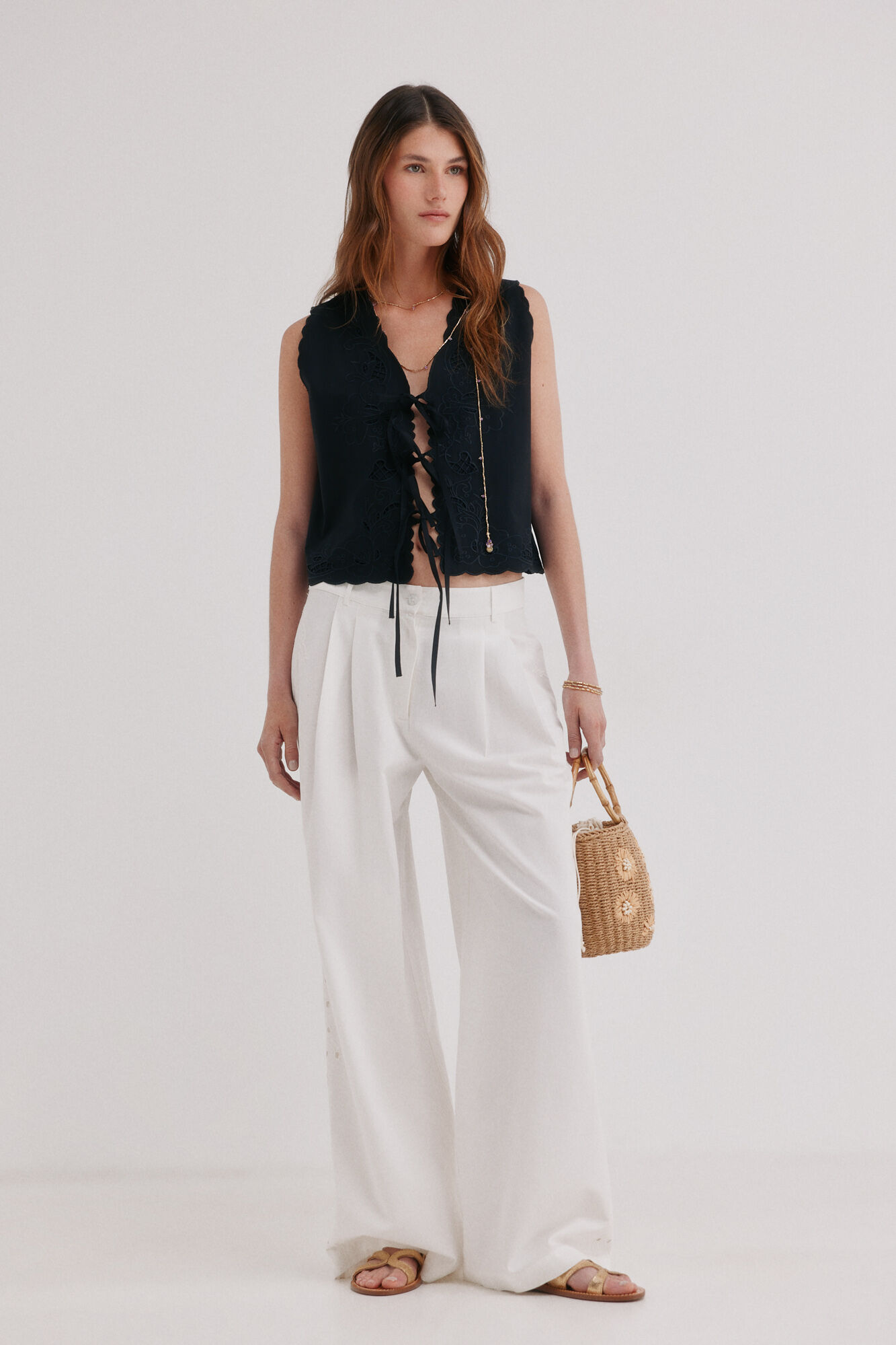 Hoss Intropia Cecilia. Blusa com la&ccedil;ada
