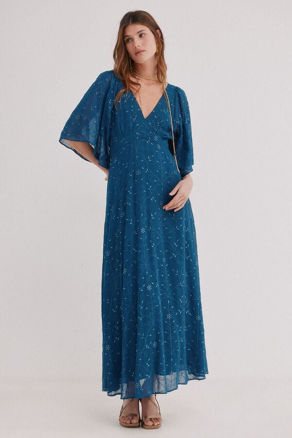 Hoss Intropia Alma. Vestido flu&iacute;do Azul