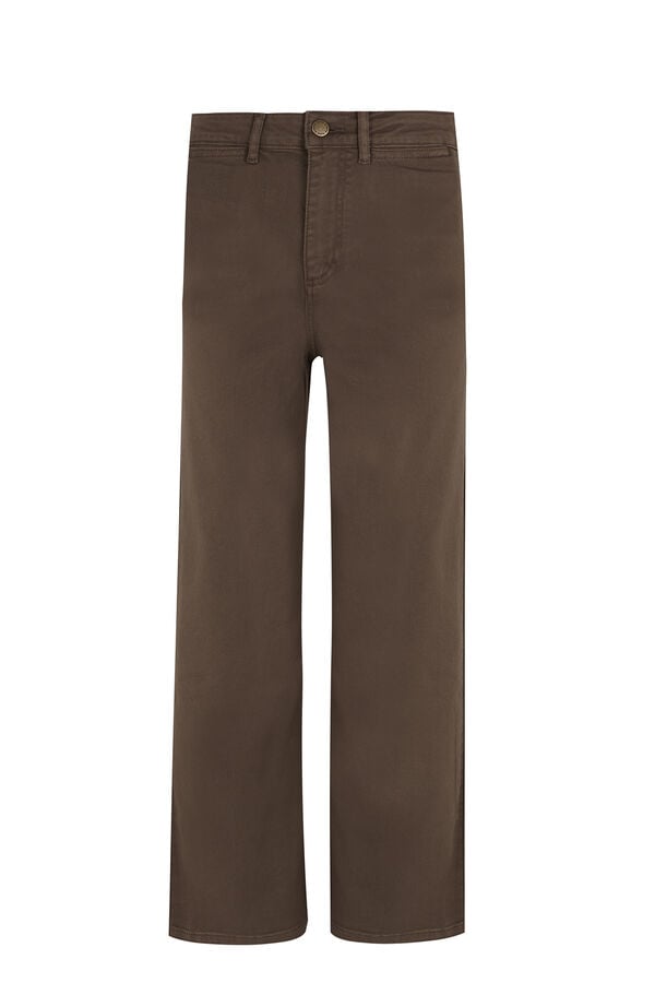 Hoss Intropia Belle. Jeans tiro alto Marron