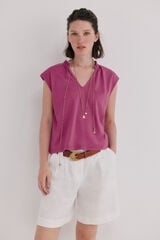 Hoss Intropia Morgane. Camiseta flu&iacute;da Rosa