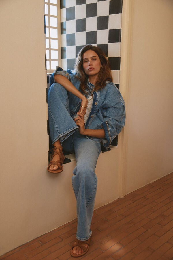 Hoss Intropia Briar. Jeans bordados Azul marino