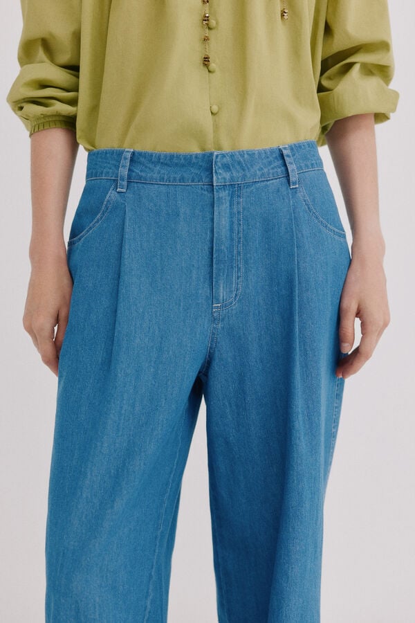Hoss Intropia Bibiana. Jeans pernera ancha Azul marino