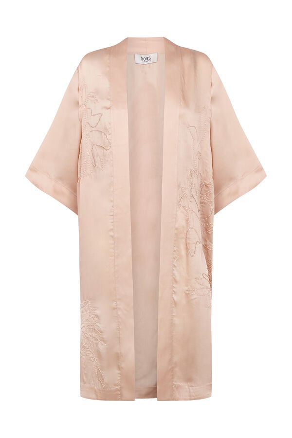 Hoss Intropia Elora. Kimono flu&iacute;do satinado Rosa