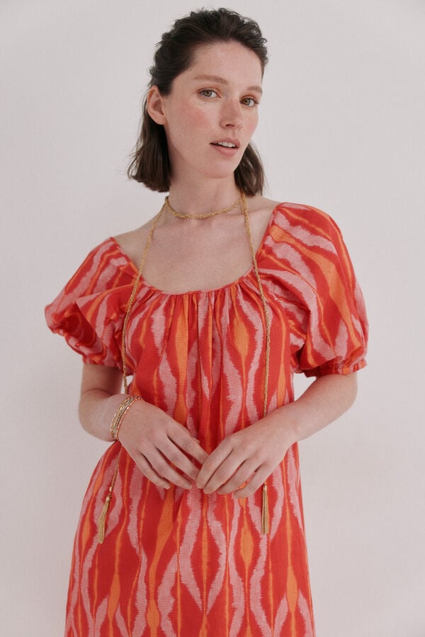 Hoss Intropia Aida. Vestido midi estampado Multicolor