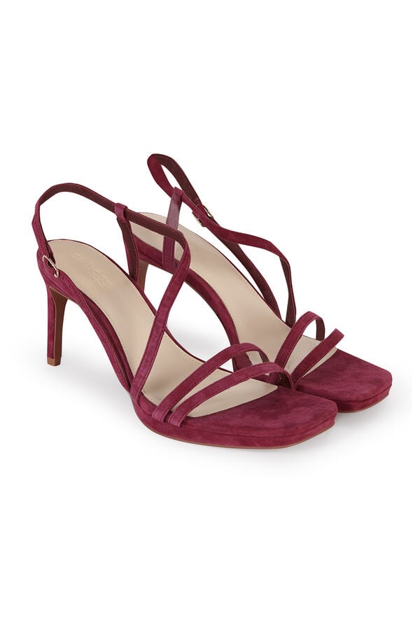 Hoss Intropia Mireia. Sandalias tac&oacute;n ante Lila