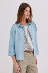 Hoss Intropia Cora. Camisa denim Azul