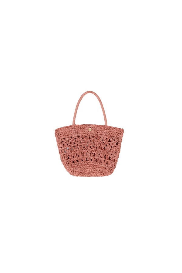 Hoss Intropia Nunile. Mini bolso fibras naturales Rosa
