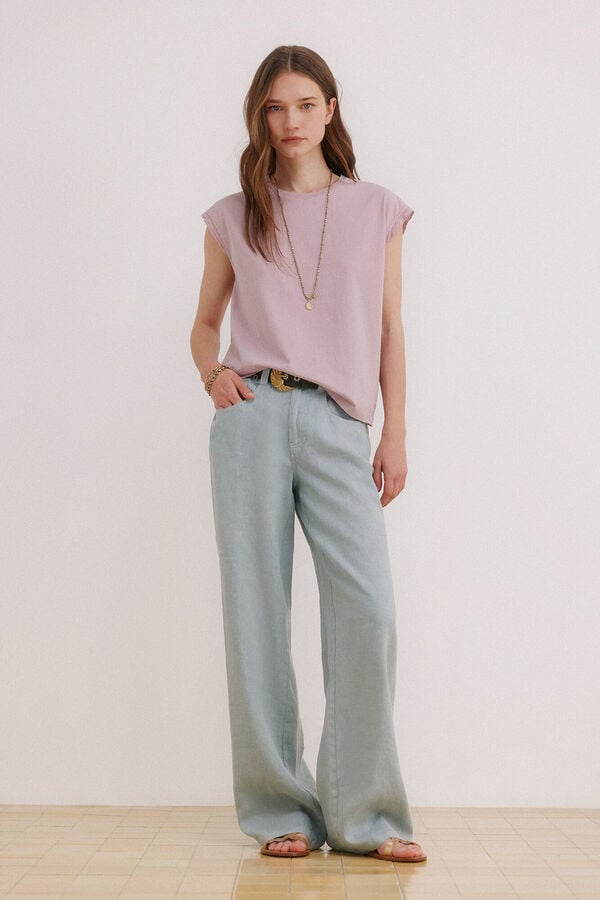 Hoss Intropia Momo. T-shirt lavada Roxo