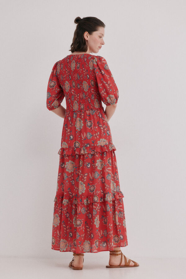 Hoss Intropia Asha. Vestido midi fluido Multicolorido