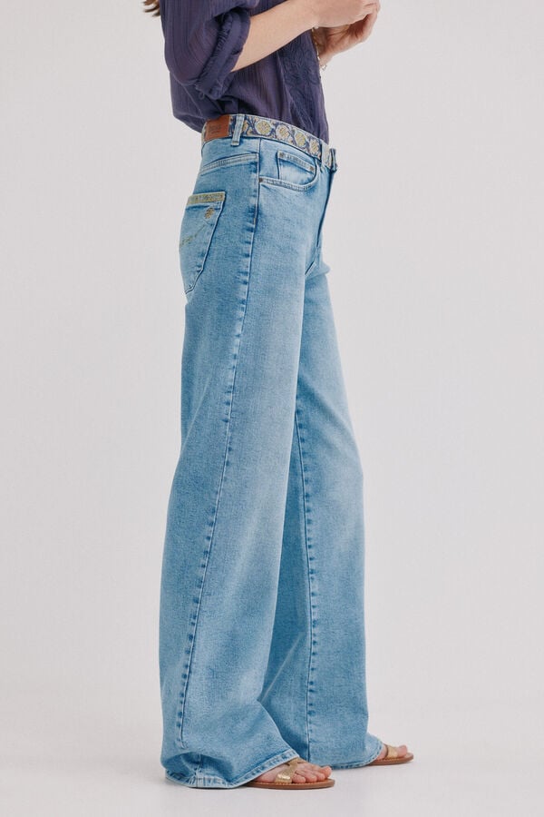 Hoss Intropia Briar. Jeans bordados Azul marino