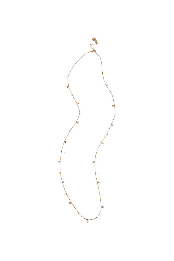 Hoss Intropia Lena. Collar Perlitas Blancas Dorado