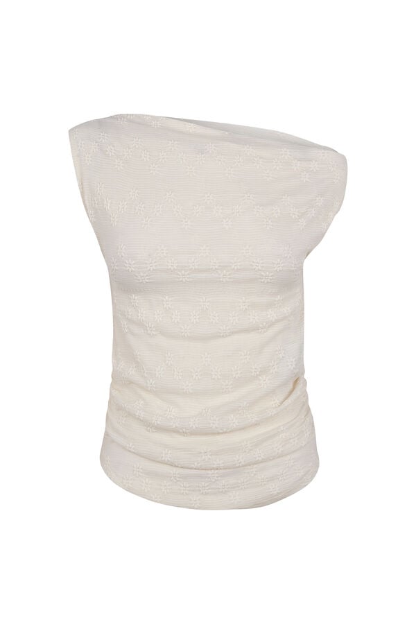 Hoss Intropia Marga. T-shirt assim&eacute;trica  Ecru
